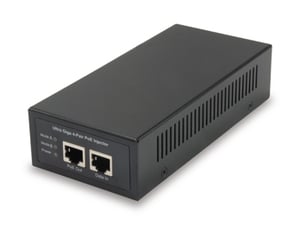 LevelOne POI-5002W90 PoE-Adapter für Fast Ethernet und Gigabit Ethernet, 56 V