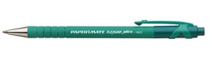 Papermate Flexgrip Ultra Grüner Druckkugelschreiber, mittel, 12 Stück.