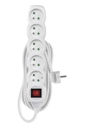 Emos 1902150701 7 m Power Strip with 5 Outlets, Indoor, White