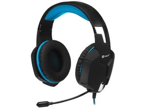 Tracer DRAGON Wired Gaming Headset with Headband, Black, Blue
