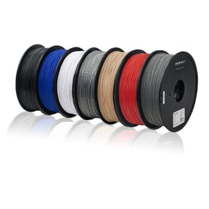 Qoltec 50670 materiały drukarskie 3D Kwas polimlekowy (PLA) Czarny 1 kg