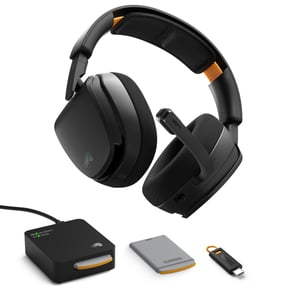 Glorious Gaming GHS Wireless InfinitePlay Zestaw słuchawkowy Bezprzewodowy Opaska na głowę Bluetooth Podstawka do ładowania Czarny