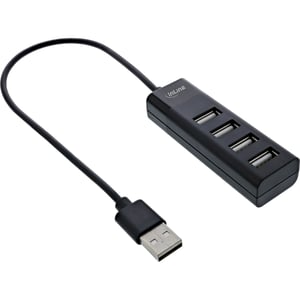 InLine 33293H huby i koncentratory USB 3.2 Gen 1 (3.1 Gen 1) Type-A 480 Mbit/s Czarny