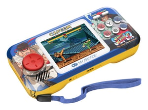 My Arcade Pocket Player Pro + Travel Case Super Street Fighter II – tragbare Spielkonsole, 6,98 cm (2,75") – Blau, Gelb
