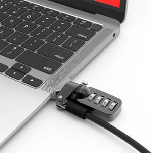 Compulocks MACBOOK AIR T-SLOT LEDGE LOCK ADAPTER WITH COMBINATION CABLE LOCK kabel sieciowy