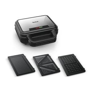 Tefal SW383D10 brödrost 700 W Svart, Rostfritt stål