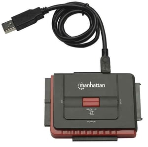 Manhattan 179195 USB Type-A Docking Station, Black