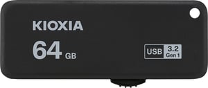 Kioxia TransMemory U365 pamięć USB 64 GB USB Typu-A 3.2 Gen 1 (3.1 Gen 1) Czarny