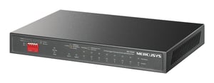 Mercusys MS110GMP Gigabit-Ethernet-Switch (10/100/1000) mit PoE-Unterstützung, schwarz