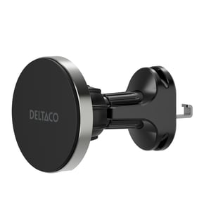 Deltaco QI-C1000 ładowarka do urządzeń przenośnych Smartfon, Uniwersalne Czarny Zapalniczka Bezprzewodowe ładowanie Szybkie ładowanie Automatyczna