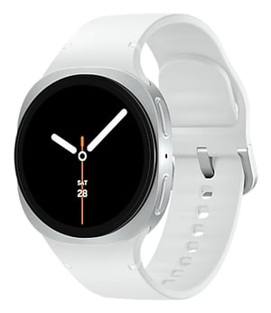 Samsung Galaxy Watch 8 3,3 cm (1.3") AMOLED 40 mm Cyfrowy 438 x 438 px Ekran dotykowy Srebrny Wi-Fi GPS