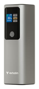 Verbatim 32269 Lithium-ion (Li-Ion) Power Bank, 27,000 mAh, Gray