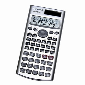 Olympia LCD 9210 fickräknare Vetenskaplig räknare Silver