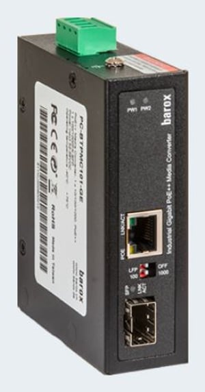 Barox PC-BTPMC101-GE konwerter sieciowy 1000 Mbit/s Czarny