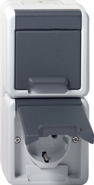GIRA 4780 30 gniazdko elektryczne Schuko Szary