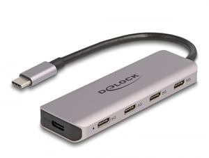 DeLOCK USB 5 Gbps 4-portowy koncentrator USB Type-C ze złączem USB Type-C