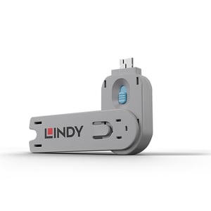 Lindy 40622 Anschlussblocker USB-Anschlussblockiervorrichtung Typ A Blau Acrylnitril-Butadien-Styrol-Copolymer (ABS) 1 Stück