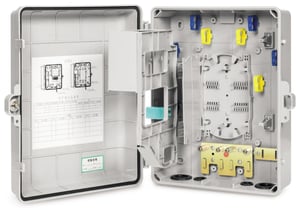 Extralink Esmer fiberoptisk kopplingsdosa med 16 svetsningar