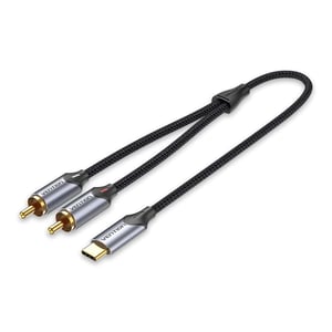 Vention BGUHH kabel audio 2 m 2 x RCA USB Type-C Czarny