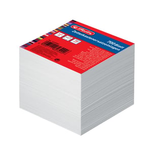Herlitz 1603000 Self-Adhesive Sticky Notes, Square, White, 700 sheets. Self-adhesive