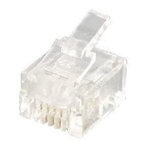 Equip 121121 RJ-12-Stecker (6P4C), transparent