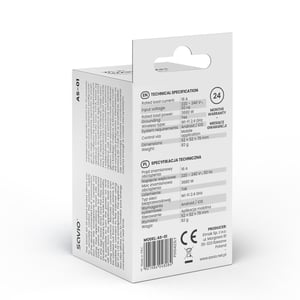 Savio WI-FI smart socket 16A AS-01 White Bezprzewodowy Biały