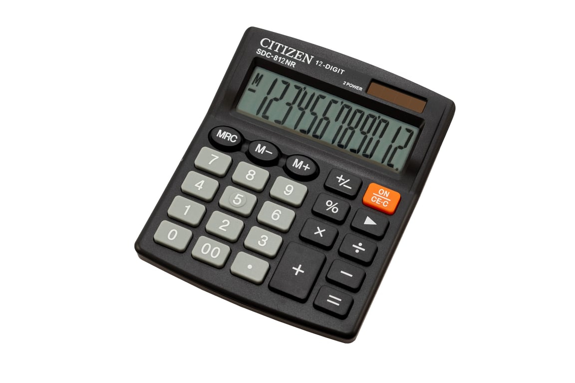 Citizen SDC-812NR kalkulator Desktop Podstawowy kalkulator Czarny