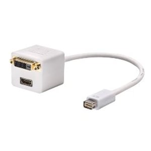 Lindy Mini-DVI to DVI/HDMI Splitter 0.2 m HDMI + DVI White