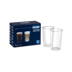 De’Longhi SC319 Coffee Glass, Clear, 2-Pack, 490 ml