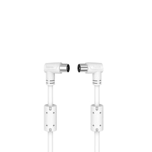 Hama 00205056 1.5 m Coaxial Cable, White