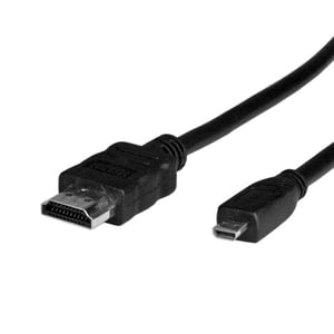 VALUE 11.99.5581 2 m HDMI cable, HDMI Type A (Standard), HDMI Type D (Micro), Black