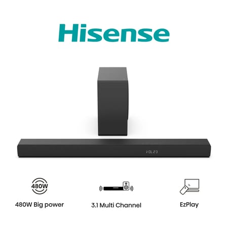 Hisense HS3100 Czarny 3.1 kan. 480 W