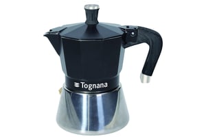 Tognana Porcellane WS43003SPHA ręczny ekspres do kawy Kawiarka moka 0,18 l Czarny, Srebrny