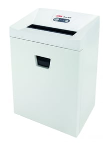 HSM Pure 420 Aktenvernichter – Zerkleinerung durch Schneiden der Partikel, 56 dB, 24 cm, Weiß