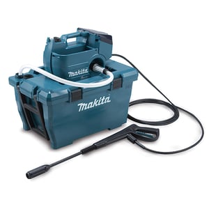 Makita DHW080ZK Druckplatte, gerade, Wasserhahn, 380 l/h, schwarz, blau
