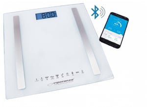 Esperanza EBS016W Waage „Kwadrat“ Weiß Elektronische Personenwaage