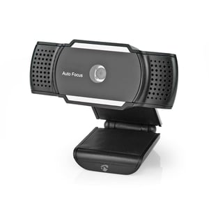 Nedis WCAM110BK 5 MP Webcam, 2592 x 1944 px, USB 2.0, Black