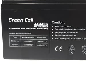 Green Cell AGM06 akumulator Ołowiany (VRLA) 12 V 9 Ah