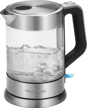 ProfiCook PC-WKS 1107 G vattenkokare 1,5 l 2200 W Svart, Rostfritt stål