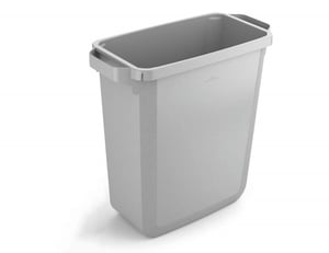 Durable 1800503050 Rectangular Plastic Gray Trash Can
