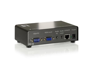 LevelOne AVE-9201 AV Extender AV Transmitter and Receiver Black