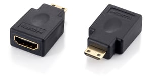 Equip 118914 Adapter für HDMI-A-zu-HDMI-C-Kabel, schwarz