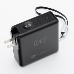 Forcell 5903396375378 bank mocy 15000 mAh Bezprzewodowe ładowanie Czarny