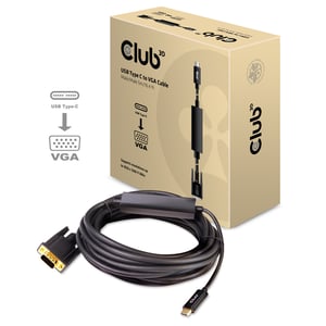 CLUB3D cac-1512 5 m USB Typ C – VGA (D-Sub) Schwarz