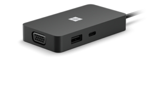 Microsoft Surface USB-C Travel Hub Przewodowa USB 3.2 Gen 2 (3.1 Gen 2) Type-C Czarny