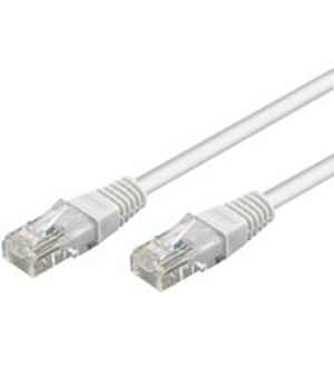 Goobay CAT 5-700 UTP White 7m kabel sieciowy Biały