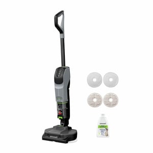Bissell SpinWave + Vac Pet Pro Pionowy odkurzacz Bateria Suchy i Mokry Cykloniczny Worek na kurz 0,4 l Czarny, Szary