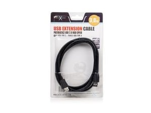 NATEC 3m USB A kabel USB USB 2.0 Czarny