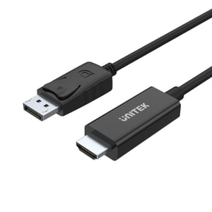 UNITEK Y-5118CA adapter kablowy 1,8 m HDMI Typu A (Standard) DisplayPort Czarny