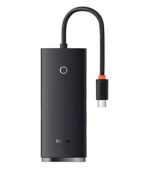 Baseus WKQX030301 huby i koncentratory USB Type-C Czarny